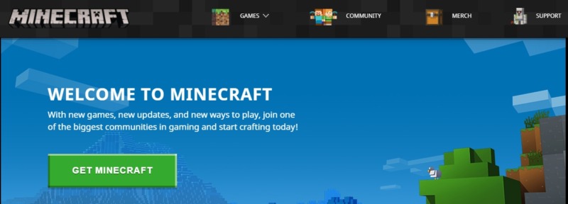 The online game Minecraft.