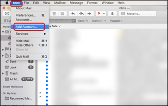 macOS - Mail - Add Account